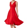 image:imageEverPretty Womens V Neck Sleeveless Summer Cocktail Dresses Midi Semi Formal Party Dress 50008Red