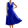 image:imageEverPretty Womens V Neck Sleeveless Summer Cocktail Dresses Midi Semi Formal Party Dress 50008Sapphire Blue