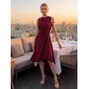 image:imageEverPretty Womens Sleeveless Cocktail Formal Dress Summer Party Dresses Round Neck Midi Dress Dresses 50009Burgundy