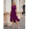 image:imageEverPretty Womens Sleeveless Cocktail Formal Dress Summer Party Dresses Round Neck Midi Dress Dresses 50009Dark Purple