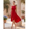 image:imageEverPretty Womens Sleeveless Cocktail Formal Dress Summer Party Dresses Round Neck Midi Dress Dresses 50009Red