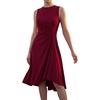 image:imageEverPretty Womens Sleeveless Cocktail Formal Dress Summer Party Dresses Round Neck Midi Dress Dresses 50009Burgundy