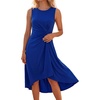 image:imageEverPretty Womens Sleeveless Cocktail Formal Dress Summer Party Dresses Round Neck Midi Dress Dresses 50009Sapphire Blue