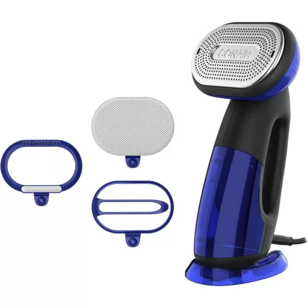Conair 2-in-1 Handheld Steamer and Iron for Clothes, Turbo ExtremeSteam 1875W Garment Steamer and Clothing Iron,Black / Blue