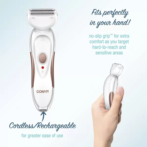 Conair All-In-1 Body and Facial Hair Removal for Women, Cordless Electric Trimmer &amp; Shaver, Perfect for Face, Ear/Nose, Eyebrows, Legs, and Bikini Lines