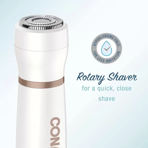 Conair All-In-1 Facial Hair Removal for Women, Cordless Electric Trimmer, Perfect for Face, Ear/Nose, Eyebrows, and Bikini Lines