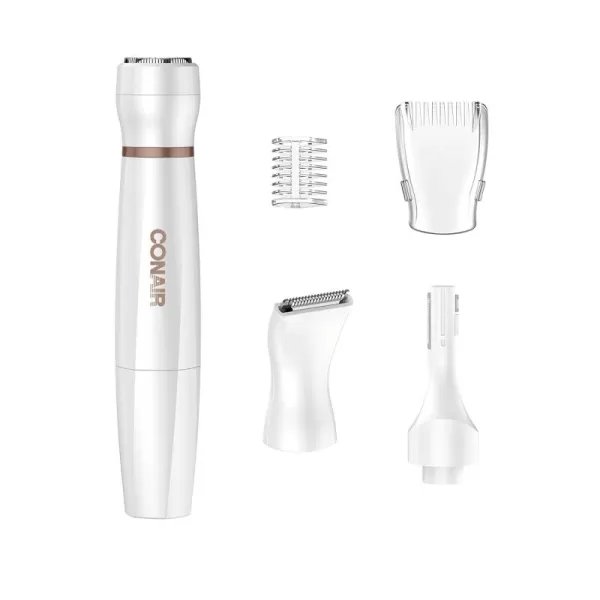 Conair All-In-1 Facial Hair Removal for Women, Cordless Electric Trimmer, Perfect for Face, Ear/Nose, Eyebrows, and Bikini Lines