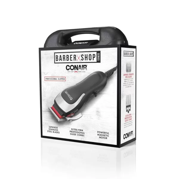 Conair Barber Hair Clippers, Barbershop Series No-Slip Grip 20-Piece Hair Cutting Kit