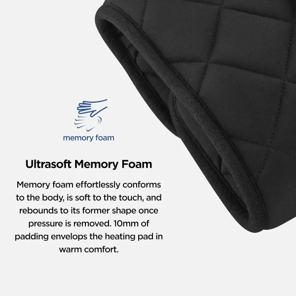 Conair Comfort Memory Foam Heating Pad for Back Pain Relief, Heating Pad for Neck and Shoulder, Menstrual Heating Pad for Cramps, Large Size 11.5 inch x 20.5 inch, 3 Heat Settings w/ Auto Off