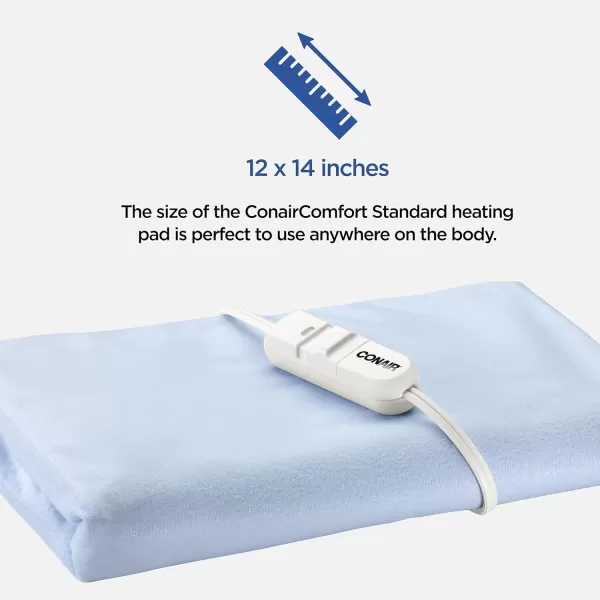 Conair Comfort Moist/Dry Heating Pad, Heating Pad for Pain Relief, Standard Size )