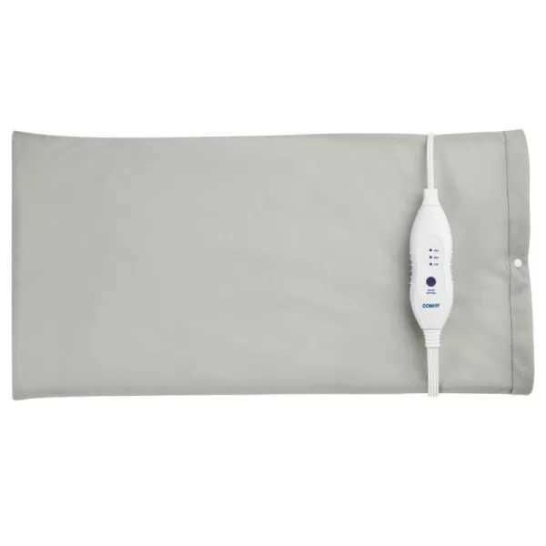 Conair Comfort Moist/Dry Heating Pad for Back Pain Relief, Heating Pad for Neck and Shoulder, Menstrual Heating Pad for Cramps, King Size 12 inch x 24 inch, 3 Heat Settings w/ Auto Off