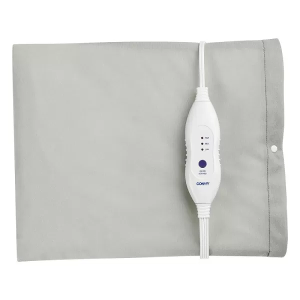 Conair Comfort Moist/Dry Heating Pad for Back Pain Relief, Heating Pad for Neck and Shoulder, Menstrual Heating Pad for Cramps, King Size 12 inch x 24 inch, 3 Heat Settings w/ Auto Off