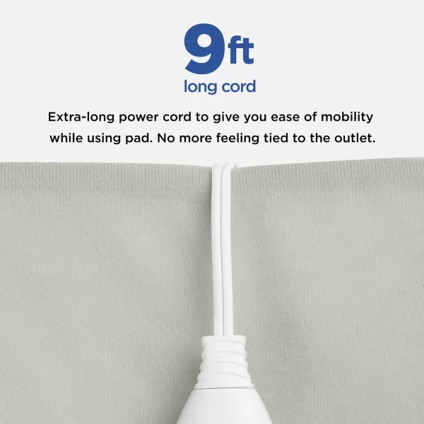 Conair Comfort Moist/Dry Heating Pad for Back Pain Relief, Heating Pad for Neck and Shoulder, Menstrual Heating Pad for Cramps, King Size 12 inch x 24 inch, 3 Heat Settings w/ Auto Off