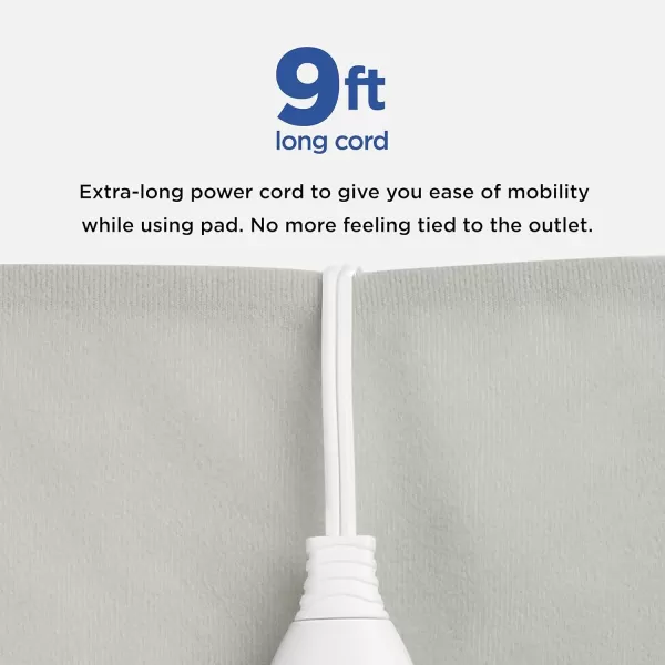 Conair Comfort Moist/Dry Heating Pad for Back Pain Relief, Heating Pad for Neck and Shoulder, Menstrual Heating Pad for Cramps, King Size 12 inch x 24 inch, 3 Heat Settings w/ Auto Off