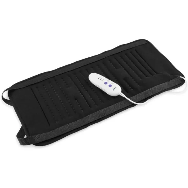 Conair Comfort Vibrating Heating Pad for Back Pain Relief, Heating Pad for Neck and Shoulder, Menstrual Heating Pad for Cramps, Large Size 12 inch x 23.5 inch, 3 Heat Settings w/ Auto Off