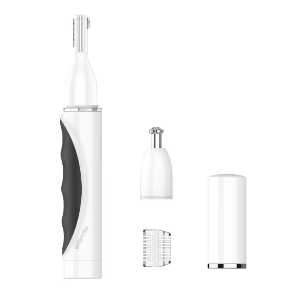 Conair Ear and Nose Hair Trimmer for Women, Cordless Battery-Powered, Patent 360 Bevel Blade for No Pull, No Snag Trimming Experience, True Glow by Conair