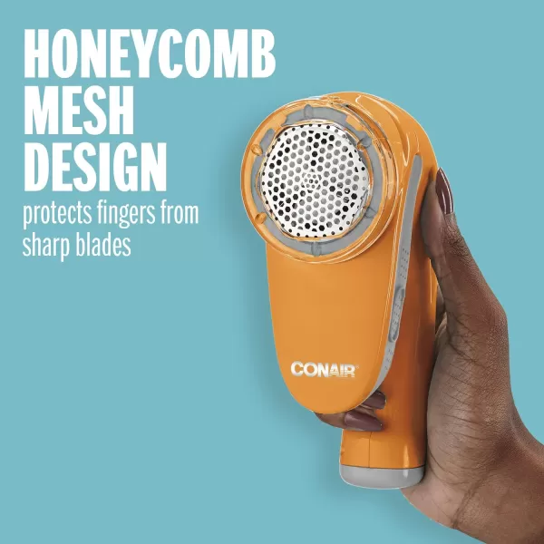 Conair Fabric Shaver and Lint Remover, Battery Operated Portable Fabric Shaver, Blue