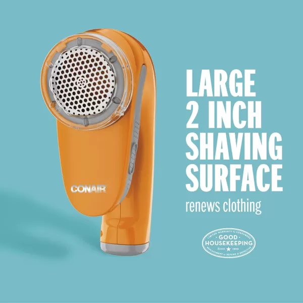 Conair Fabric Shaver and Lint Remover, Battery Operated Portable Fabric Shaver, Blue
