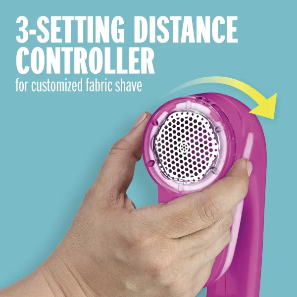 Conair Fabric Shaver and Lint Remover, Battery Operated Portable Fabric Shaver, Blue