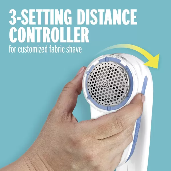 Conair Fabric Shaver and Lint Remover, Battery Operated Portable Fabric Shaver, Blue