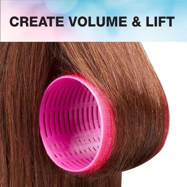 Conair Foam Self Grip Hair Rollers, Hair Curlers with Self Grip, Foam Rollers in Neon Colors, Assorted Sizes, 48 Count 