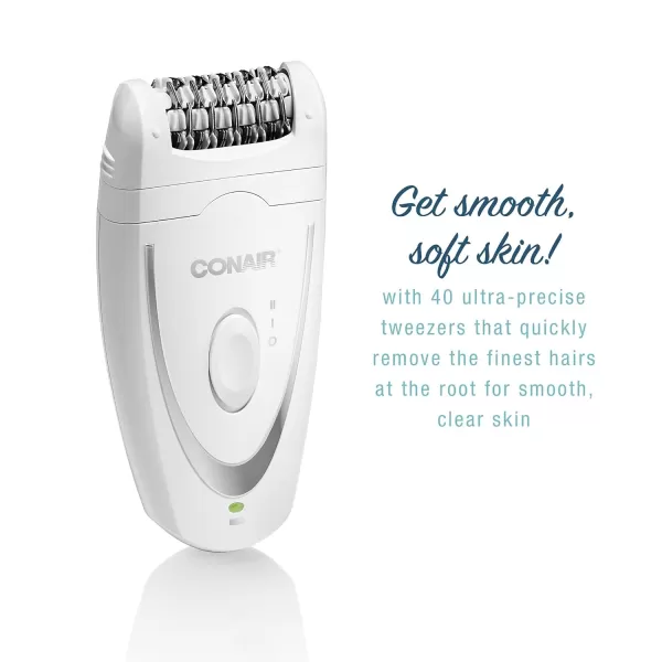 Conair Full Body Epilator &amp; Hair Removal for Women, Cordless/Rechargeable, Perfect for Total Body