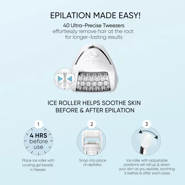 Conair Full Body Epilator &amp; Hair Removal for Women, Cordless/Rechargeable, Perfect for Total Body