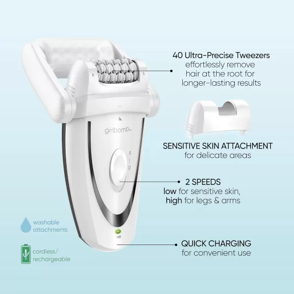 Conair Full Body Epilator &amp; Hair Removal for Women, Cordless/Rechargeable, Perfect for Total Body