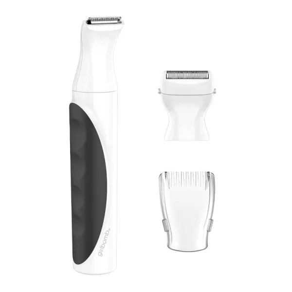Conair GIRLBOMB Bikini Trimmer and Shaver Set for Women, Wet/Dry, Lithium Ion Rechargeable, White