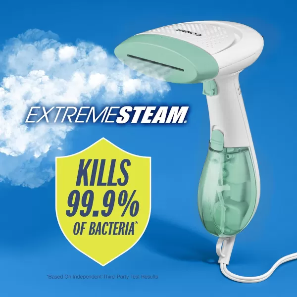 Conair Handheld Garment Steamer for Clothes, ExtremeSteam 1200W, Portable Handheld Design,White/Blue