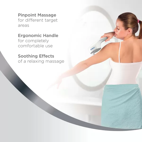 Conair Handheld Muscle Massager with Heat, Body Benefits Body-Flex Heated Wand Massager with 6 Massage Surfaces