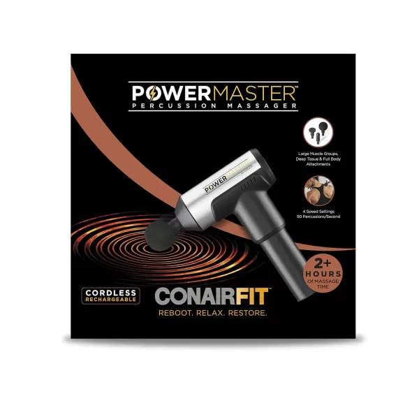 Conair Handheld Muscle Massager with Heat, Body Benefits Body-Flex Heated Wand Massager with 6 Massage Surfaces