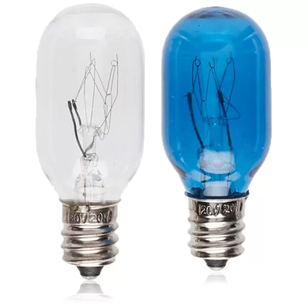 Conair Incandescent Mirror Replacement Bulbs, 20W, 1 Clear &amp; 1 Blue