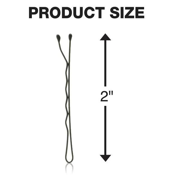 Conair Pin &amp; Match Bobby Hair Pins, Black Bobby Pins packed inside a Storage Container, 75ct Black)
