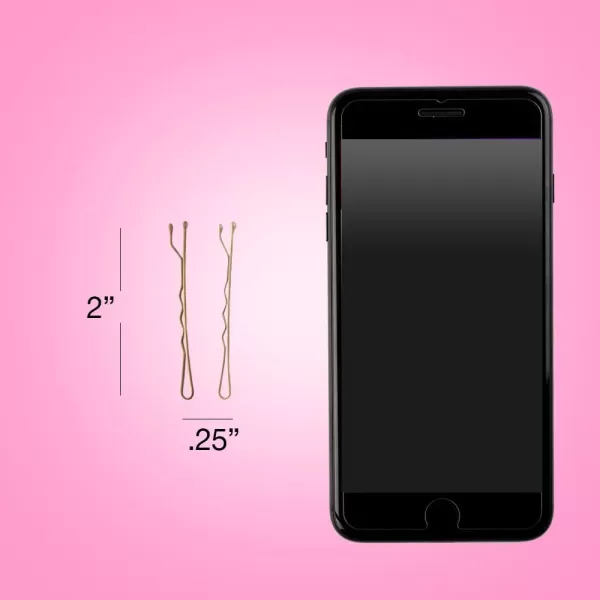 Conair Pin &amp; Match Bobby Hair Pins, Black Bobby Pins packed inside a Storage Container, 75ct Blonde)
