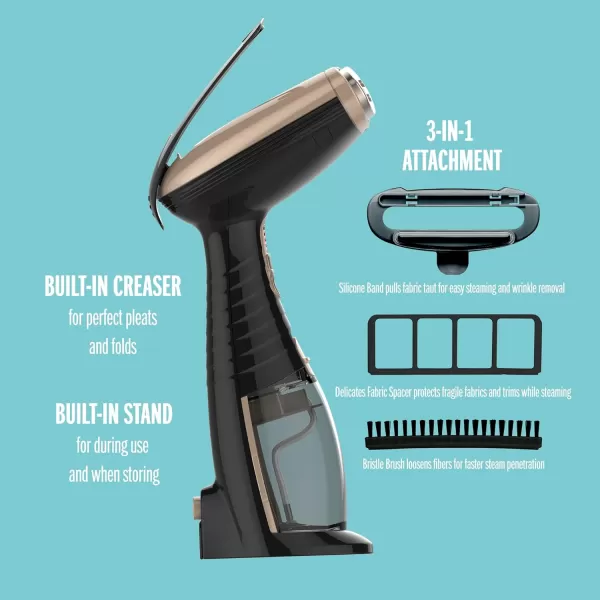 Conair Power Steam Handheld Travel Garment Steamer for Clothes with Dual Voltage for Worldwide Use, ExtremeSteam 1200W, For Home, Office and Travel,Green