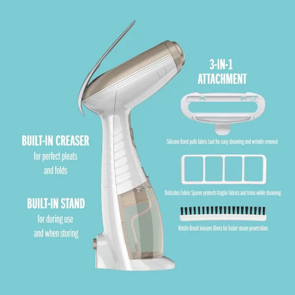 Conair Power Steam Handheld Travel Garment Steamer for Clothes with Dual Voltage for Worldwide Use, ExtremeSteam 1200W, For Home, Office and Travel,Green
