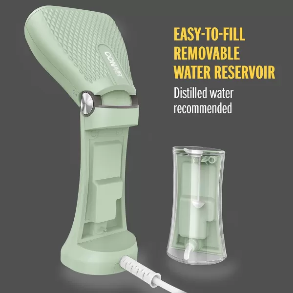 Conair Power Steam Handheld Travel Garment Steamer for Clothes with Dual Voltage for Worldwide Use, ExtremeSteam 1200W, For Home, Office and Travel,Green