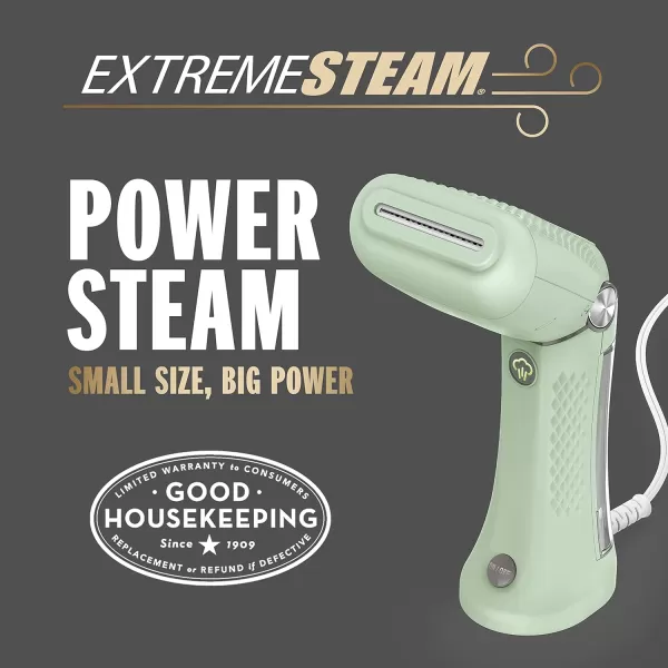 Conair Power Steam Handheld Travel Garment Steamer for Clothes with Dual Voltage for Worldwide Use, ExtremeSteam 1200W, For Home, Office and Travel,Green