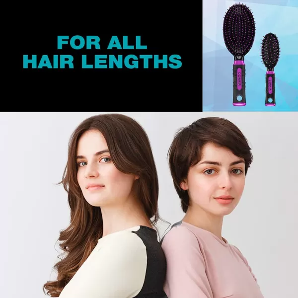 Conair Salon Results Professional Large Hot Curling Round Hair Brush with Nylon Bristles and Rubber-Grip Handle for Blow-Dry Styling , 1 Count
