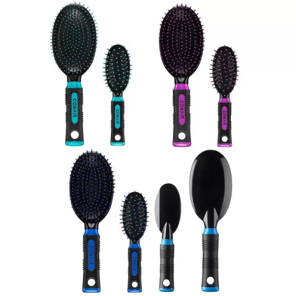 Conair Salon Results Professional Large Hot Curling Round Hair Brush with Nylon Bristles and Rubber-Grip Handle for Blow-Dry Styling , 1 Count