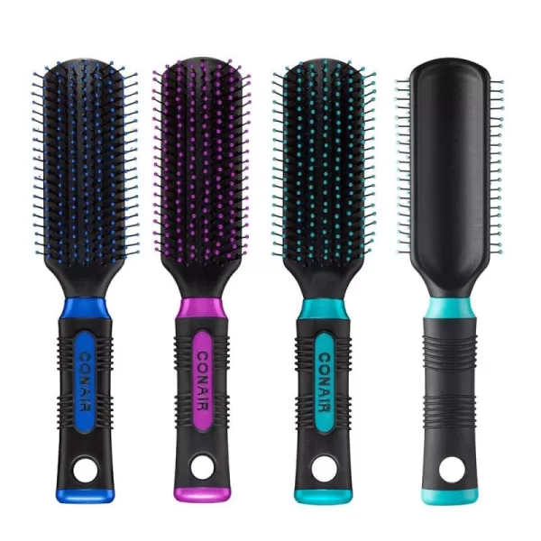 Conair Salon Results Professional Large Hot Curling Round Hair Brush with Nylon Bristles and Rubber-Grip Handle for Blow-Dry Styling , 1 Count