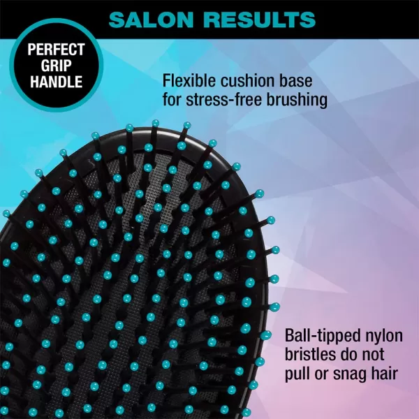 Conair Salon Results Professional Large Hot Curling Round Hair Brush with Nylon Bristles and Rubber-Grip Handle for Blow-Dry Styling , 1 Count