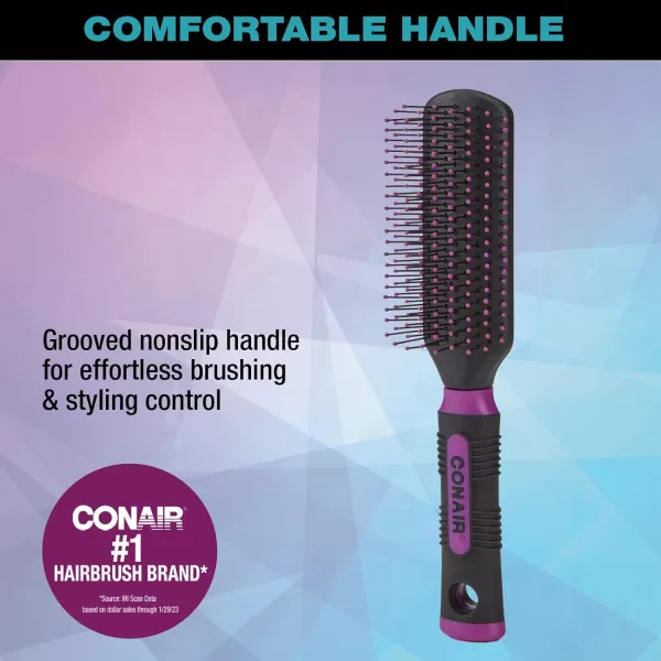 Conair Salon Results Professional Large Hot Curling Round Hair Brush with Nylon Bristles and Rubber-Grip Handle for Blow-Dry Styling , 1 Count
