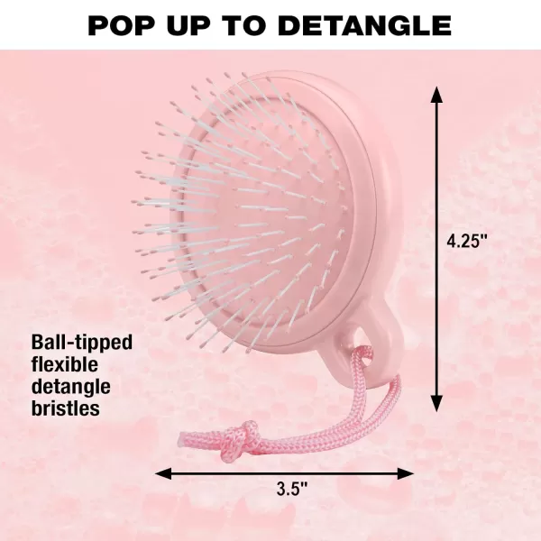 Conair Scalp Massager and Detangling Brush, Ideal for Use on Wet Hair, Clear Light Blue, 1 Count