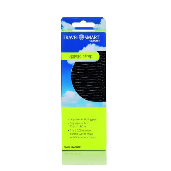 Conair Travel Belt for Luggage, Luggage Strap Perfect for Travel in Black by Travel Smart