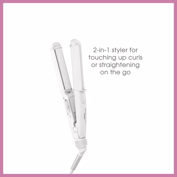 Conair Travel Hair Dryer, Mini Hair Dryer, 1200-Watt Ceramic Travel Blow Dryer in White by Travel Smart, White)