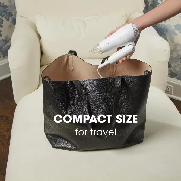 Conair Travel Hair Dryer, Mini Hair Dryer, 1200-Watt Ceramic Travel Blow Dryer in White by Travel Smart, White)