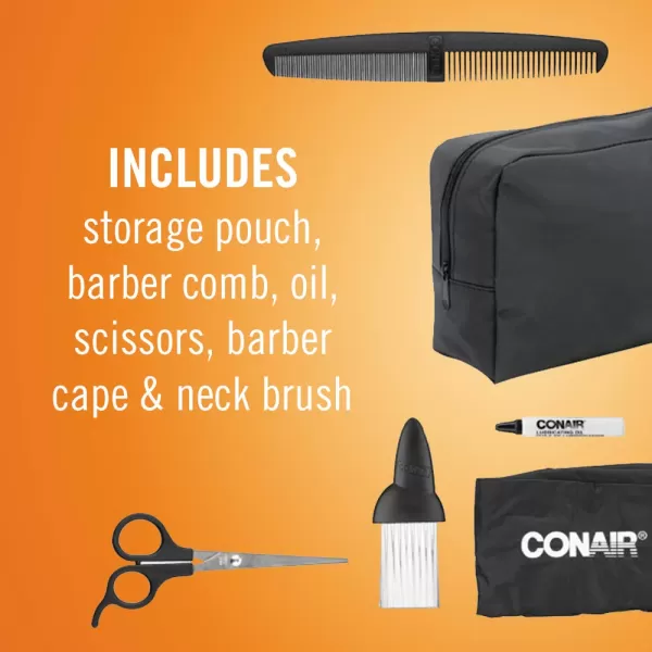 ConairMAN Hair Cutting Kit for Men, Maintain a Short Hair Cut at Home with Even Cut Cordless Rotary Hair Clippers