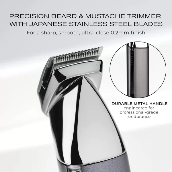 ConairMAN Ultimate Trim Precision All-in-One Beard Trimmer for Men, for Body, Face, Ear and Nose Hair Trimmer, 18 piece Men's Grooming Kit, Cordless/Rechargeable